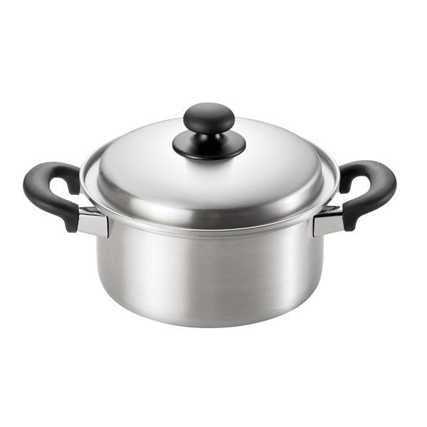 和平フレイズ 匠弥 両手鍋 20cm 日本製 IH対応 ステンレス製 （ ガス火