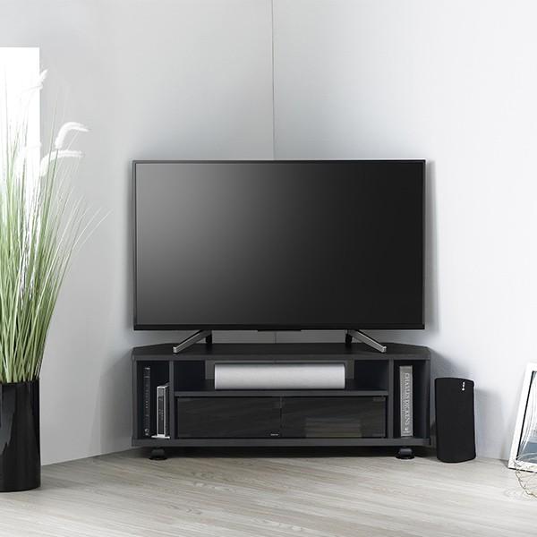 テレビ台 ローボード コーナー型 シンプルデザイン 43V型対応 幅98cm