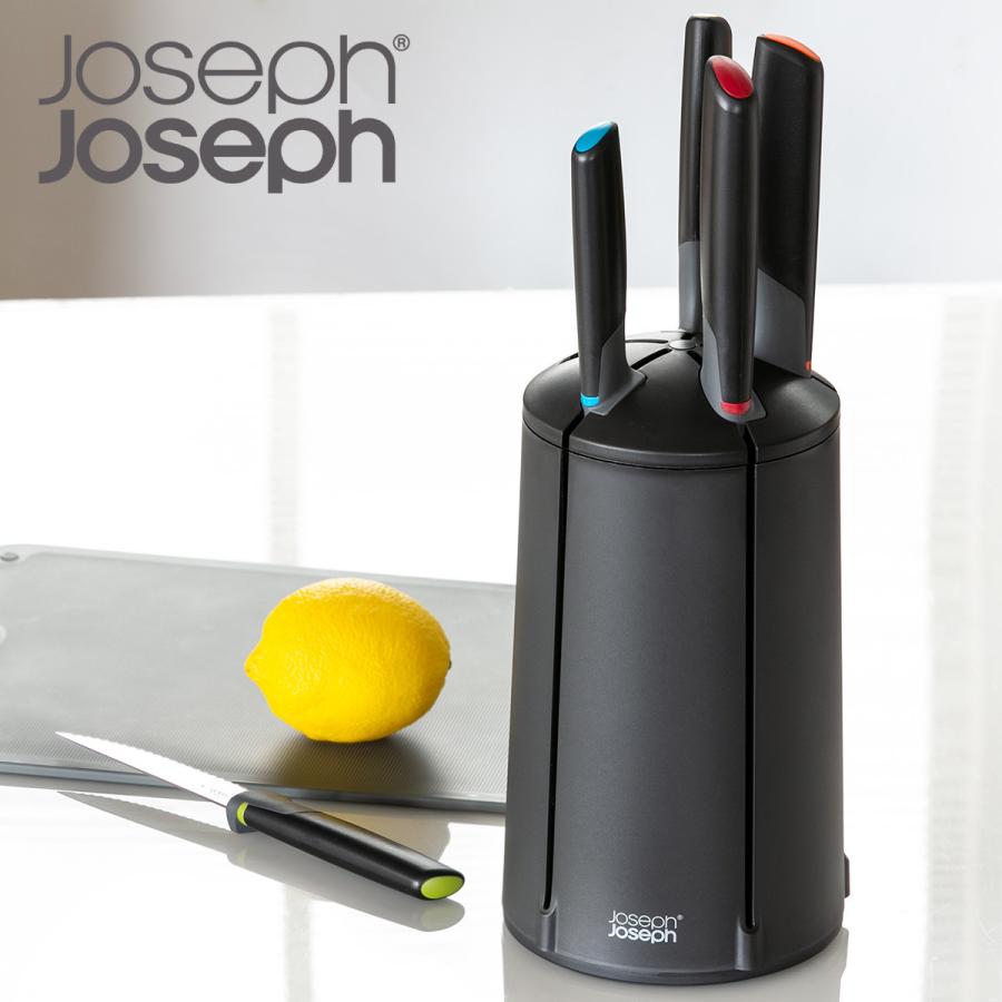 包丁 5本セット 回転式 マルチカラー Joseph Joseph エレベートナイフ 5ピース カルーセルセット （ ジョセフジョセフ 包丁