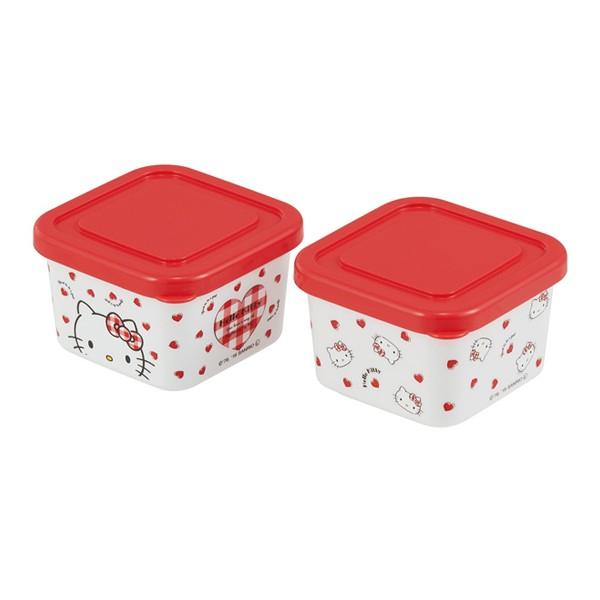 お弁当箱 シール容器 2個入 ハローキティ Red Heart キャラクター