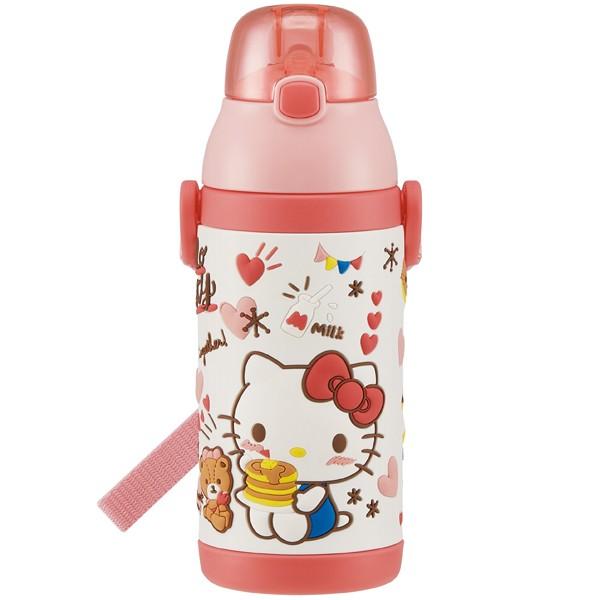 sanrio（サンリオ） 水筒 ステンレス ストロー 3Dワンプッシュストロー