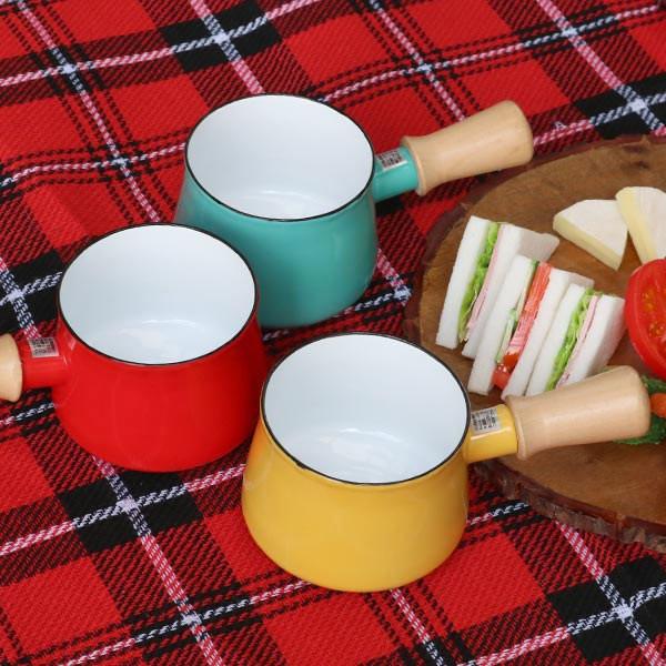 パール金属 ミルクパン 10cm ガス火専用 プチっと ホーローミルクパン