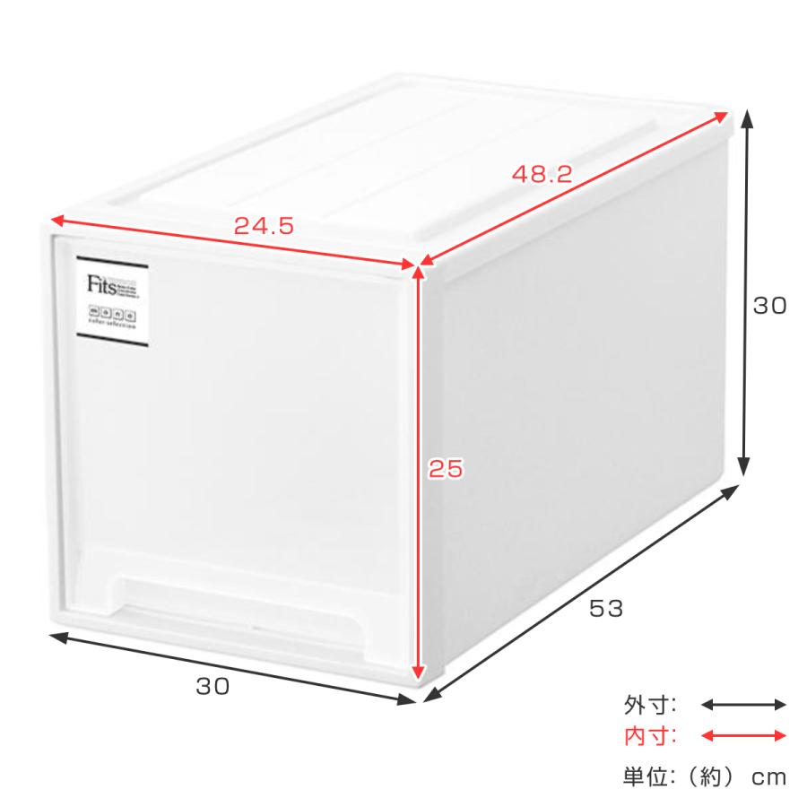 Fits 収納ケース フィッツケース クローゼット L-30 2個セット
