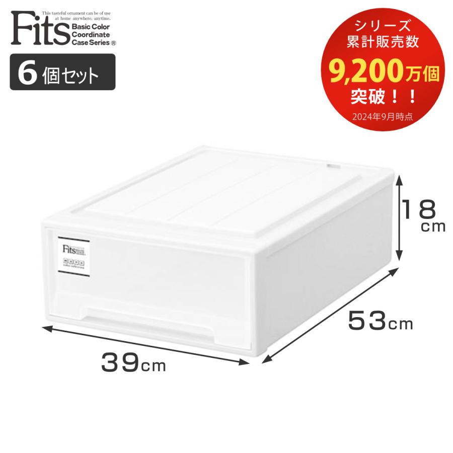 Fits 収納ケース フィッツケース クローゼット S-53 6個セット