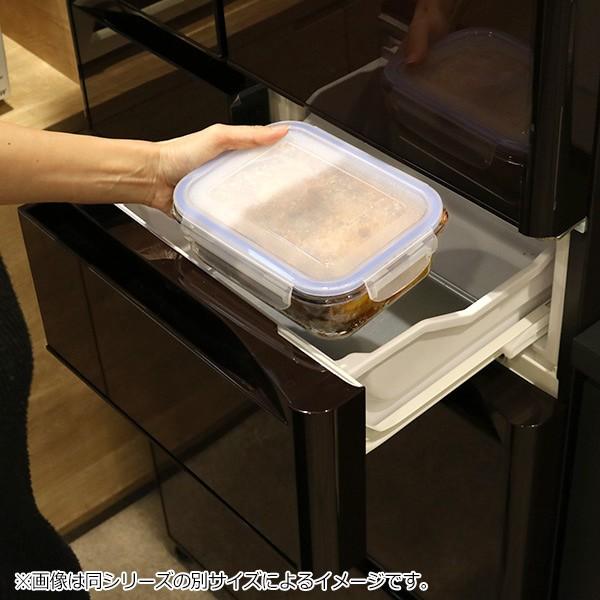 保存容器 ガラス製 300ml 角型 オーブン・冷凍・食洗器対応 パチッと