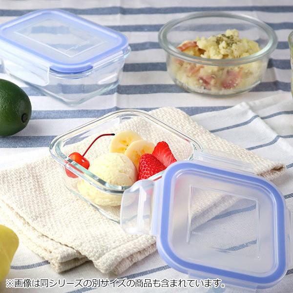 保存容器 ガラス製 300ml 角型 オーブン・冷凍・食洗器対応 パチッと