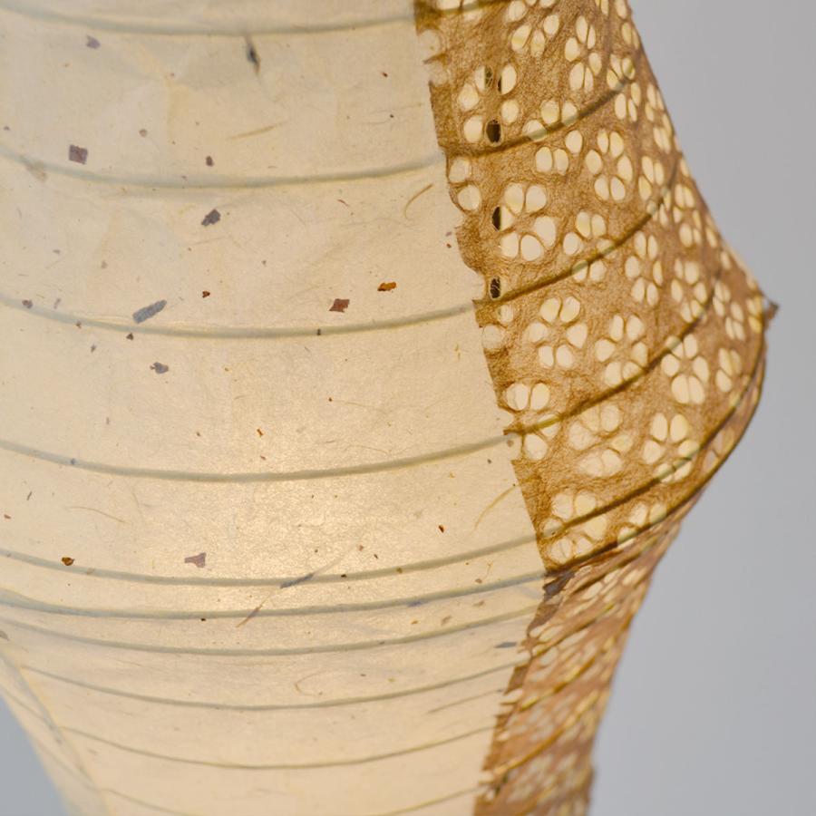 フロアライト 2灯 tower 和紙照明 極み麻葉×麻葉白 美濃粕紙×小梅茶