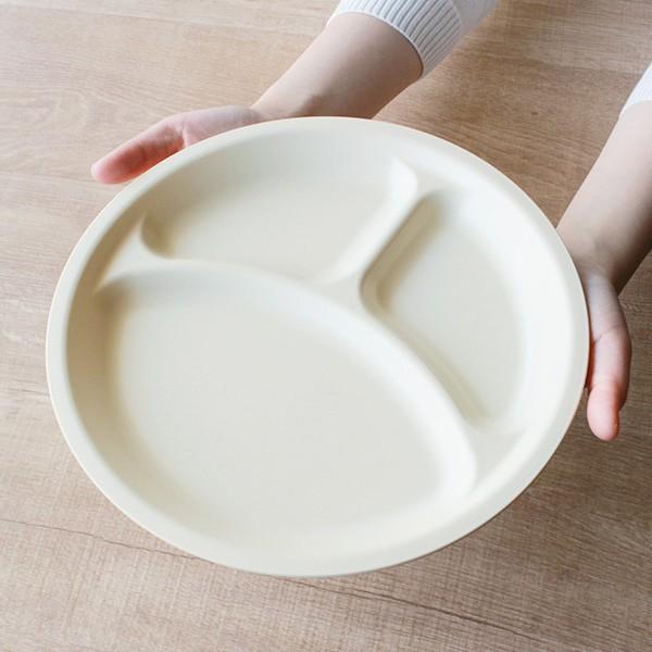 ランチプレート 27cm プラスチック カームディッシュ 皿 食器 洋食器 日本製 同色3枚セット （ 電子レンジ対応 食洗機対応 ランチ皿 仕切り皿 ）｜colorfulbox｜06