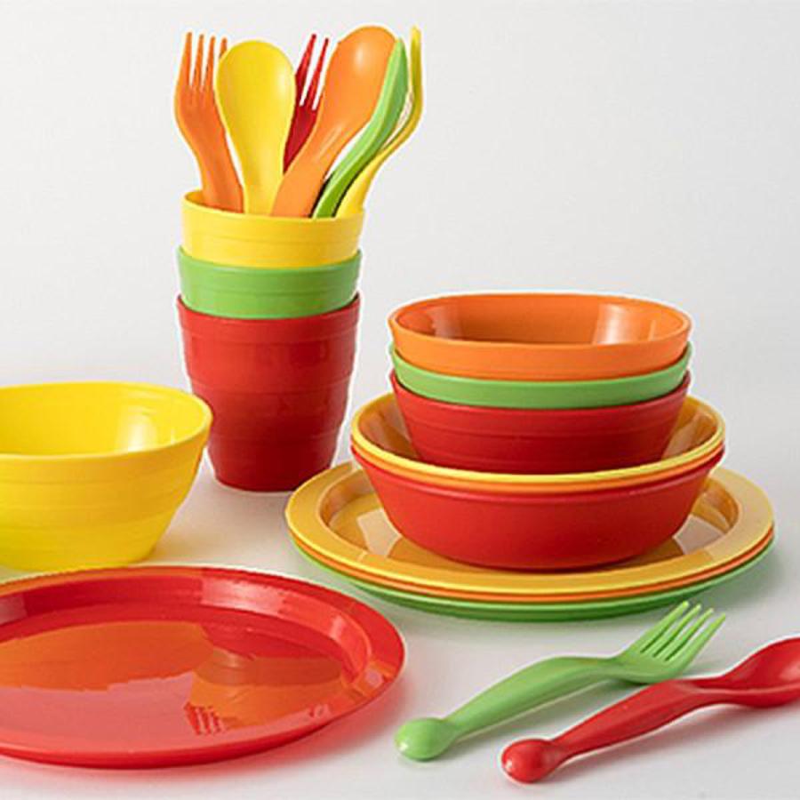 アサヒ興洋 カラフル食器 4Pセット GREEN JAMBOREE （ 食器 お皿