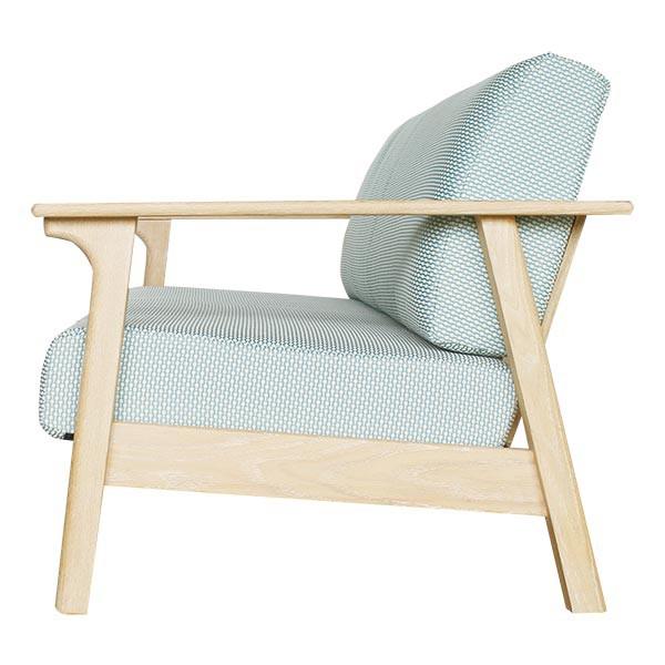 ソファ 2.5人掛け 北欧風 天然木フレーム オーク材 幅163cm （ 開梱