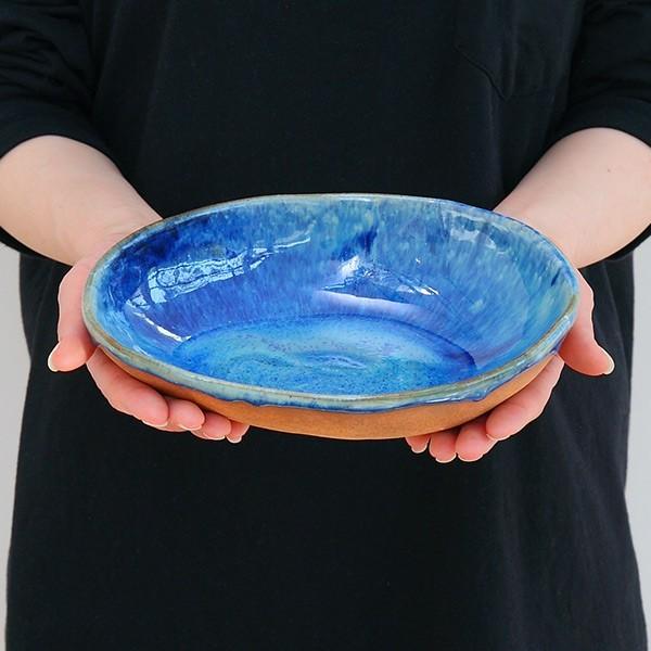 ボウル L 22cm IBUKI 瑠璃結晶 皿 食器 洋食器 陶器 日本製 （ 大鉢 深