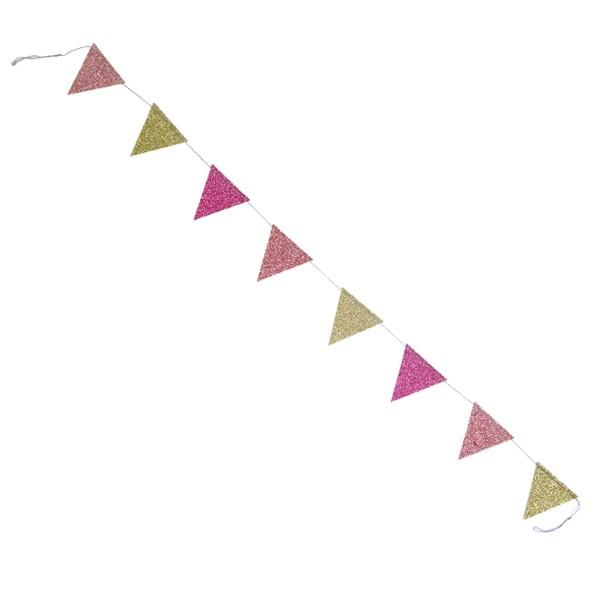 ガーランド フラッグ 旗 三角 キラキラ 飾り 壁 （ オーナメント