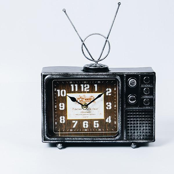 置き時計 ヴィンテージモチーフクロック television テレビジョン