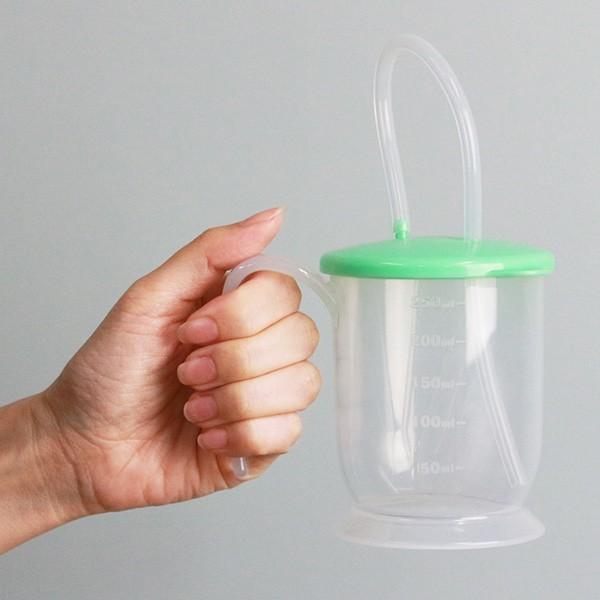 コップ 280ml 介護 ハンドル付 ストローコップ シニアベーシック （ 食器 カップ ストロー 介護用 飲みやすい 自助食器 シリコンストロー ） | ブランド登録なし | 11