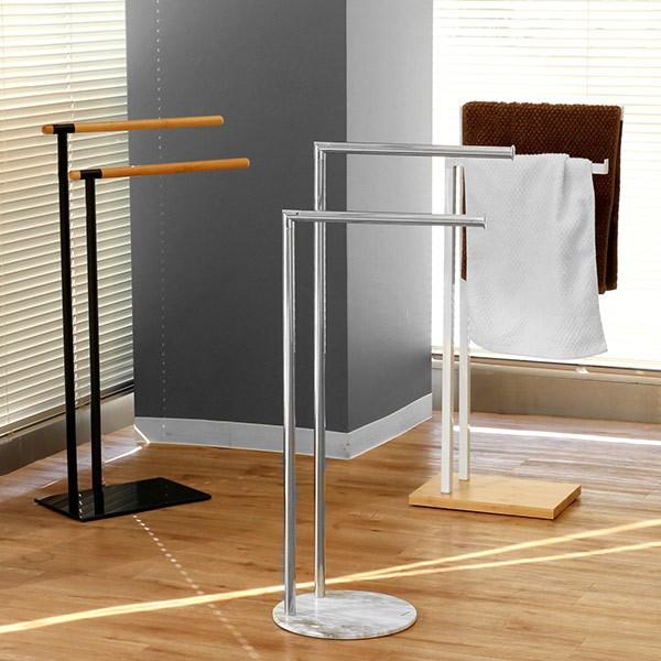 OPUS タオルハンガー BISK NIAGARA スタンド ウッドバー ブラック