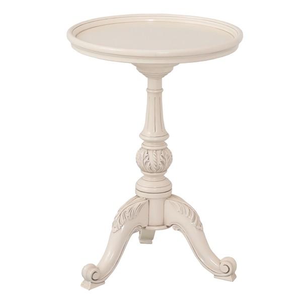 テーブル 高さ60cm ラウンドテーブル 天然木 マホガニー アンティーク