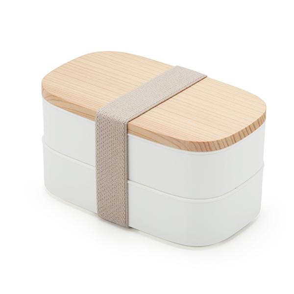 お弁当箱 2段 木蓋の2段お弁当箱 520ml ランチボックス （ 弁当箱 食洗