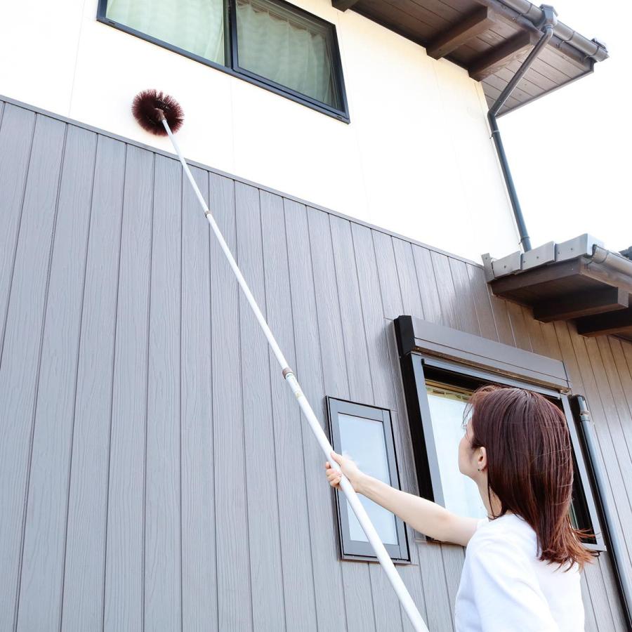 高所 外壁掃除ブラシ Amazon｜AKEMI LIVING 高所掃除ブラシ 外壁掃除 3.6m~9m 給水伸縮