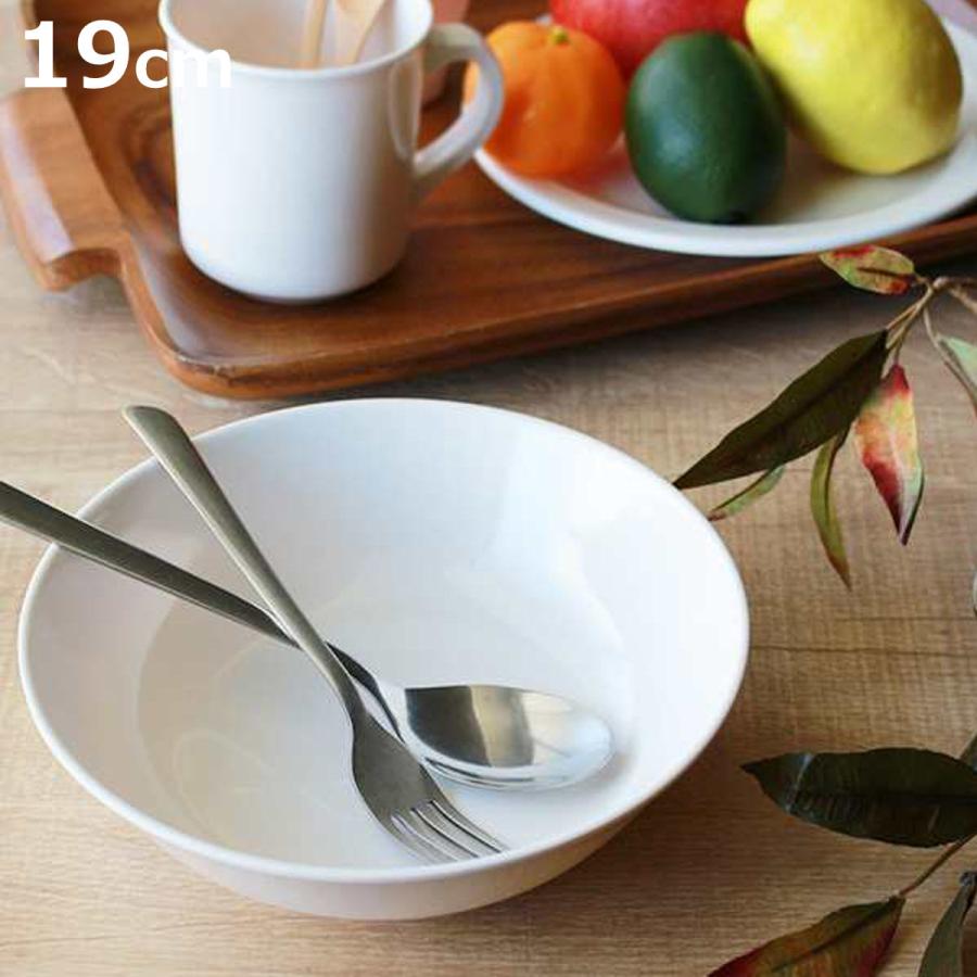 ボウル 19cm プラスチック 軽量 皿 食器 洋食器 （ 中鉢 白い食器