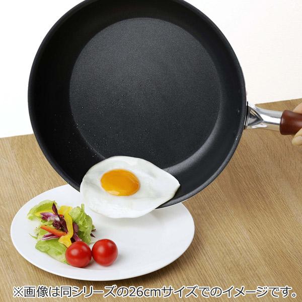 フライパン 24cm IH対応 深型 日本製 アルミ ステンレス （ ガス火対応