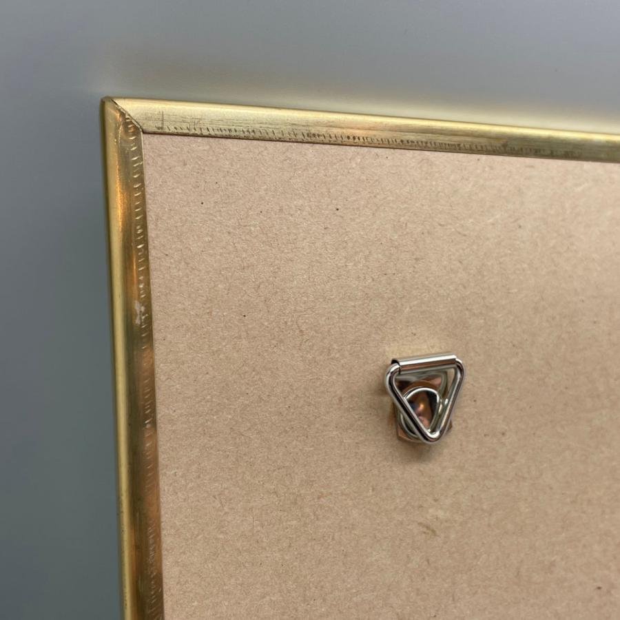 ウォールミラー 正方形 40cm アンティーク調 真鍮フレーム （ スクエア