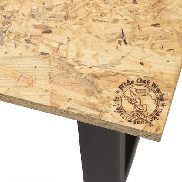 カウンターテーブル 高さ90cm カウンター デスク OSB 木製 スチール