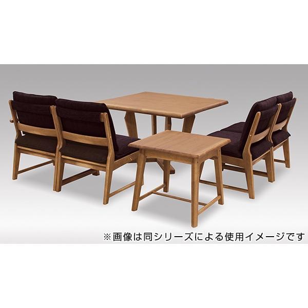 ダイニングテーブル 正方形 天然木 無垢材 カントリー調 110cm角 （ 開