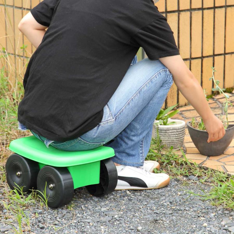 台車 腰掛 腰掛け フィールドカート クローバー （ 作業椅子 カート