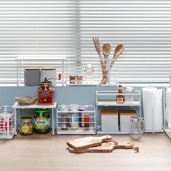 パール金属 調味料ラック ワイヤー製 スパイスラック カフェ風