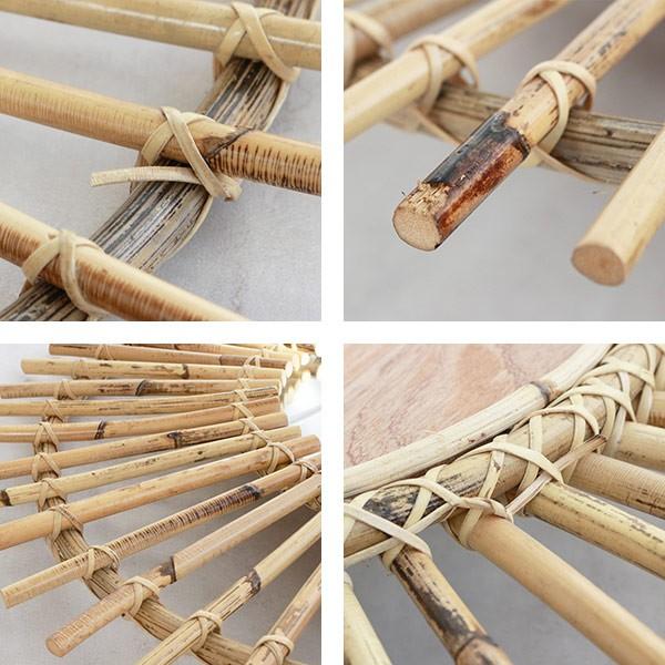 ミラー 幅60cm ラタン 籐 かがみ 鏡 ウォールミラー 壁掛け おしゃれ