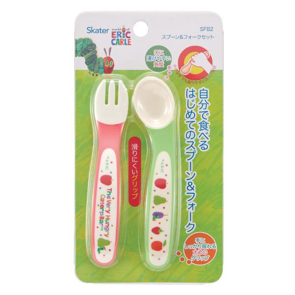 スプーン フォーク セット はらぺこあおむし 子供用 プラスチック製 キャラクター 食器 ベビースプーン ベビーフォーク 3373 お弁当グッズのカラフルボックス 通販 Yahoo ショッピング