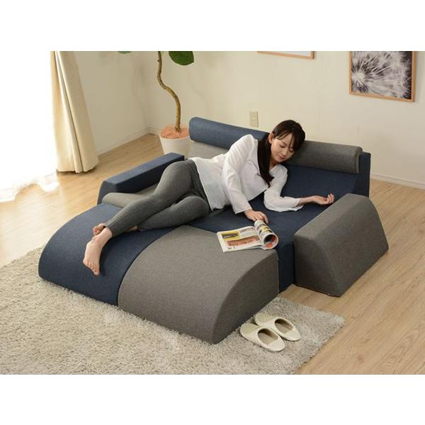 座椅子 自由自在 ソファ 組み合わせ ウレタンソファ ベンチ 1人掛け