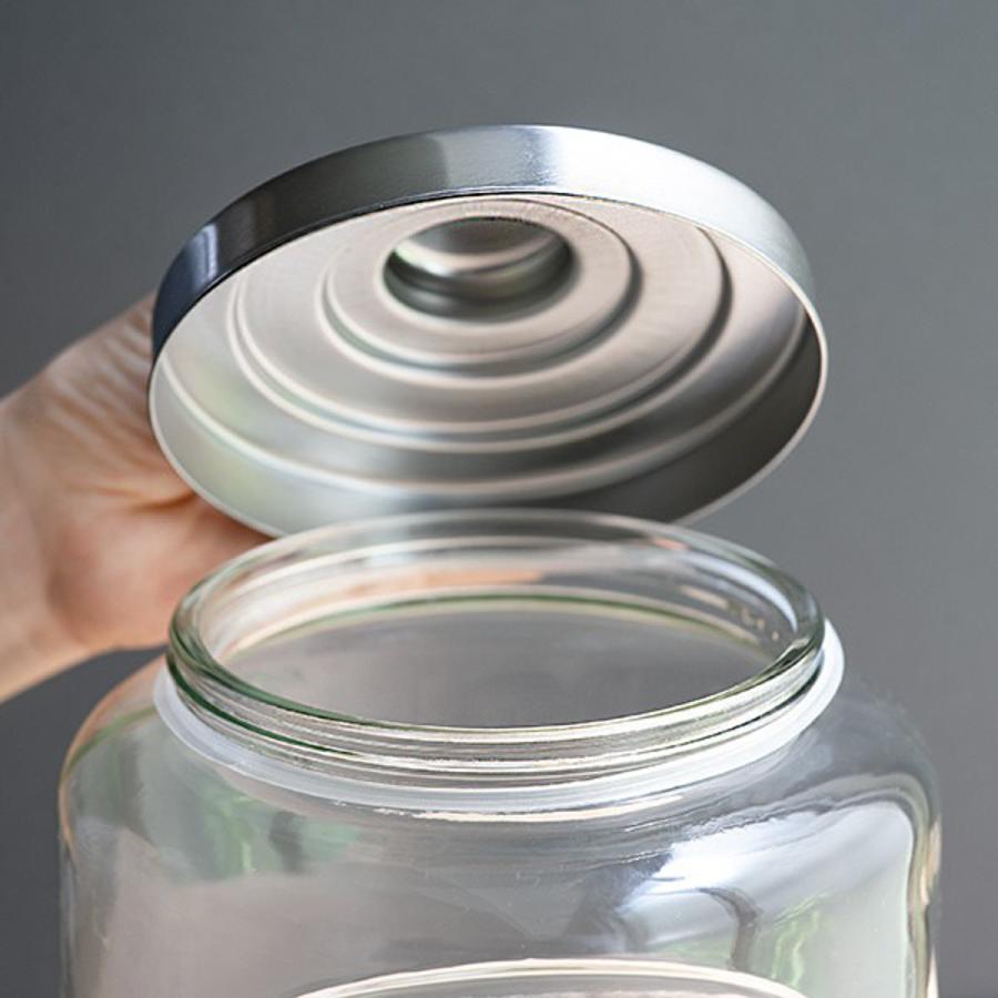 保存容器 6L クッキージャー ガラス ワイド （ キャニスター ガラス