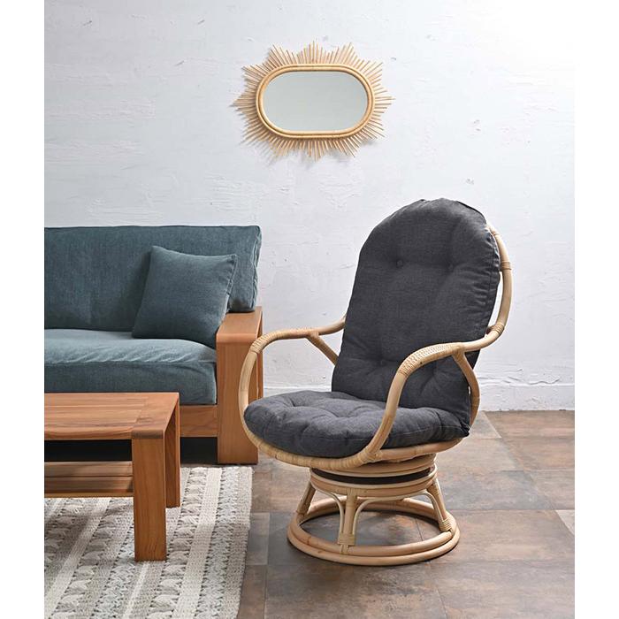 ꧁籐素材꧂クッション付ラタンアームソファ&ガラステーブルセット高座椅子 チェア 籐素材꧂クッション付ラタンアームソファ&ガラステーブルセット高座