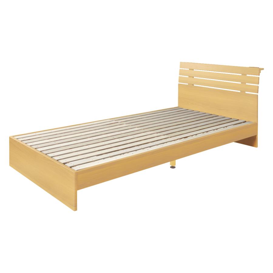 シングルサイズすのこベッド │ 木製 │ ヘッドボード ベッド シングル 木製 すのこ コンセント付き ヘッドボード ベッド下