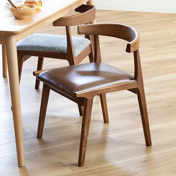 東谷 お掃除ロボット対応 ダイニングチェア 座面高43cm レザー調