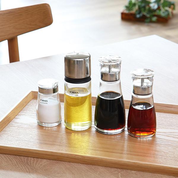 アスベル（ASVEL） 調味料入れ 80ml 塩 胡椒 蓋付き ガラス フォルマHG