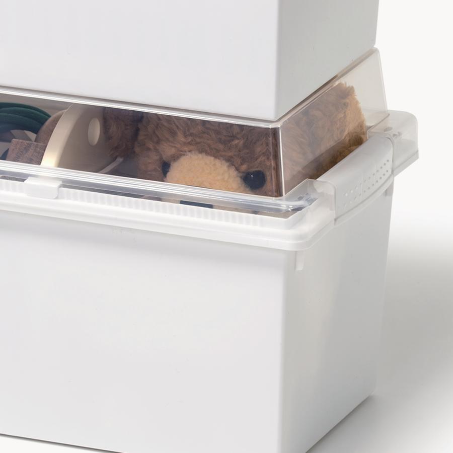 Like-it（ライクイット） 収納ボックス 積み重ねても中身が見える 幅36