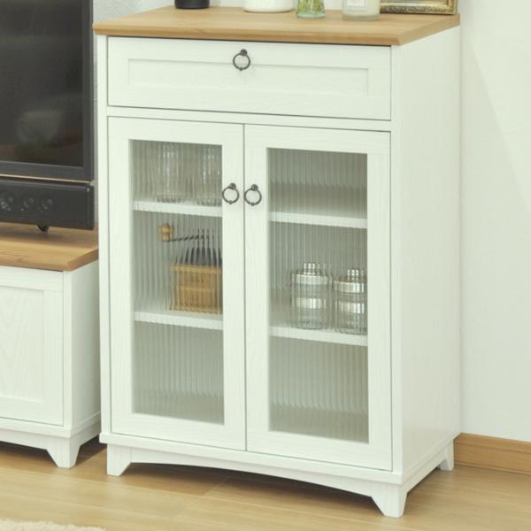 高品質 フレンチカントリー ガラス扉 キャビネット オシャレで可愛いフレンチスタイルのガラス扉キャビネット 白家具 リビング収納 サイドボード 棚 本棚 幅60cm Charlotte テレビ台 キャビネット Www Reinnec Cl