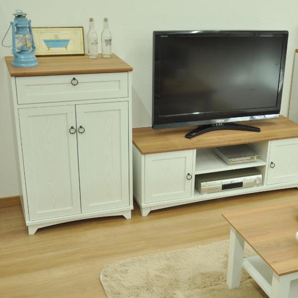 テレビ台 ローボード フレンチカントリー 白家具 Charlotte 幅117cm