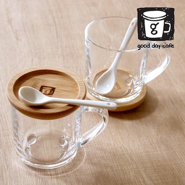 マグカップ&スプーン 2個セット 250ml フタ付き good day cafe smile コップ ガラス製 ( 食洗機対応 マグ フタ付 カップ 耐熱ガラス スプーン セット ペア ) :335114:お弁当グッズのカラフルボックス - 通販 - Yahoo!ショッピング マグカップ&スプーン 2個セット 250ml フタ付き good day cafe smile コップ ガラス製 ( 食洗機対応 マグ フタ付 カップ 耐熱ガラス スプーン セット ペア ) :335114:お弁当グッズのカラフルボックス - 通販 - Yahoo!ショッピング