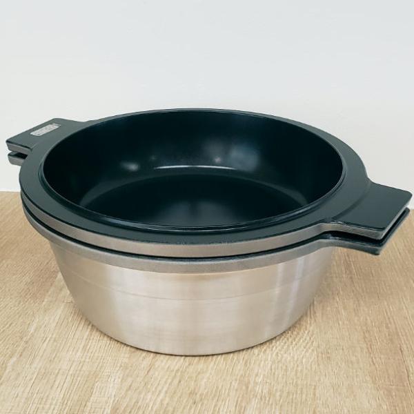 北陸アルミニウム 両手鍋 24cm あわせ釜 マイスター 無水調理