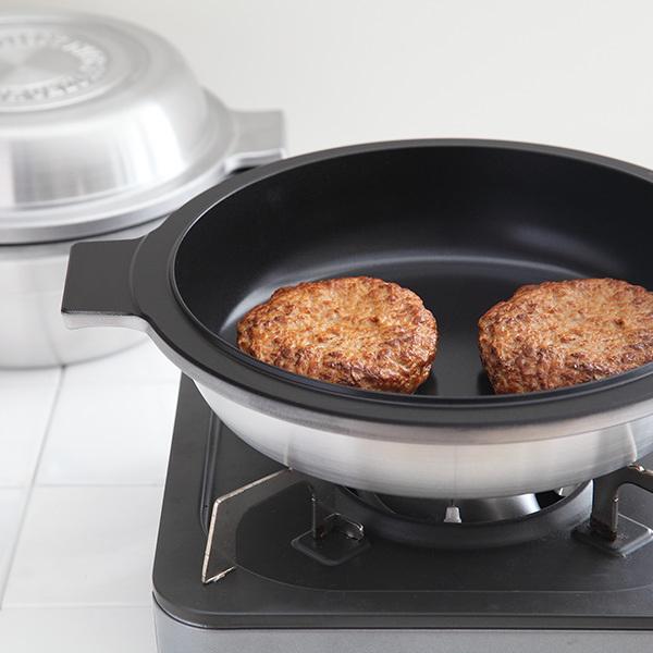 北陸アルミニウム 両手鍋 24cm あわせ釜 マイスター 無水調理