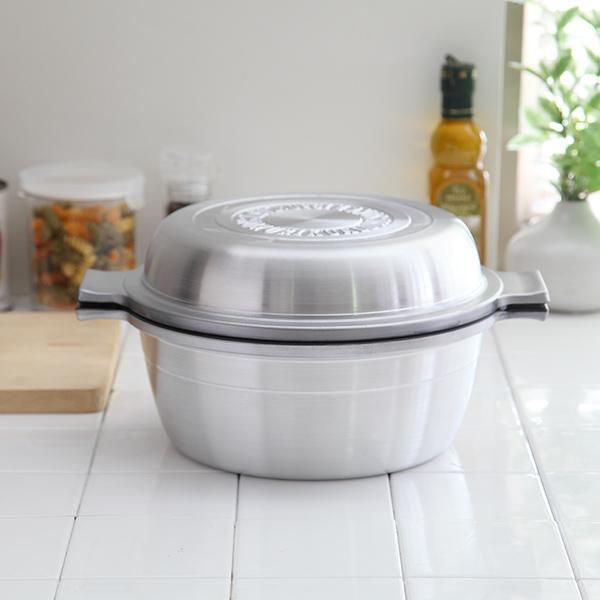 北陸アルミニウム 両手鍋 24cm あわせ釜 マイスター 無水調理