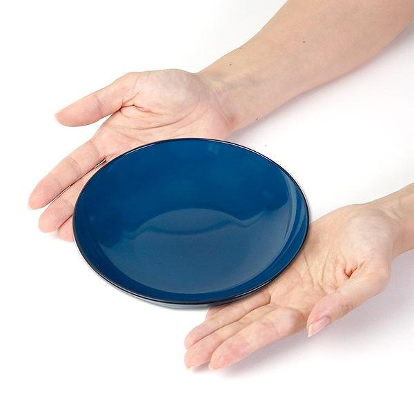プレート 16cm 藍彩 プラスチック 皿 深皿 食器 山中塗り 日本製 （ 食