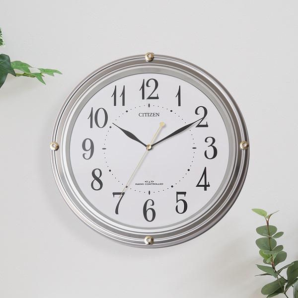 掛け時計 電波時計 シチズン CITIZEN スワロフスキー 電池交換