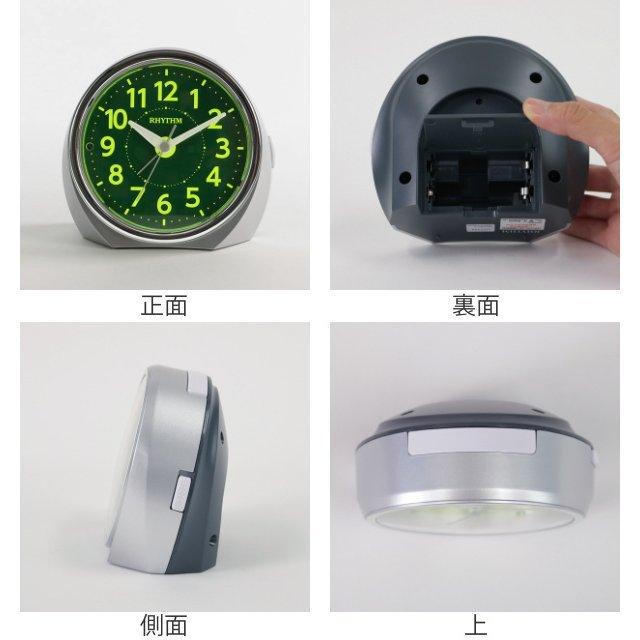 目覚まし時計 ライト付 ルーク （ 置時計 インテリア アナログ