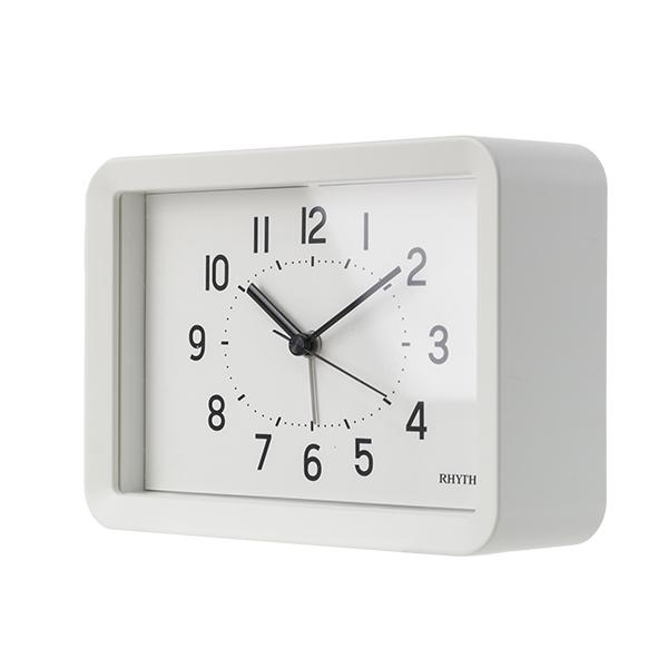 (新品・匿名配送)RHYTHM A Series 置時計 RHYTHM 掛け時計 掛置兼用タイプ A Series A6 プラ枠 置き時計 （ 時計