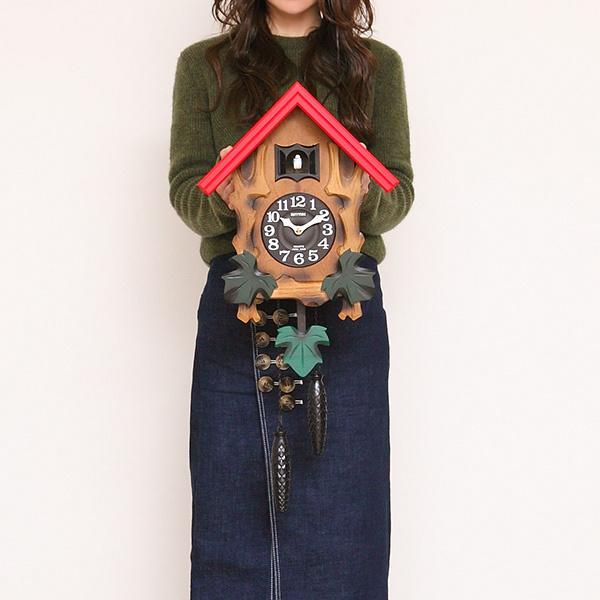 カッコーメルビルR 鳩時計　日本製 掛け時計 鳩時計 カッコー時計 カッコーメルビル （ 壁掛け時計 振り子