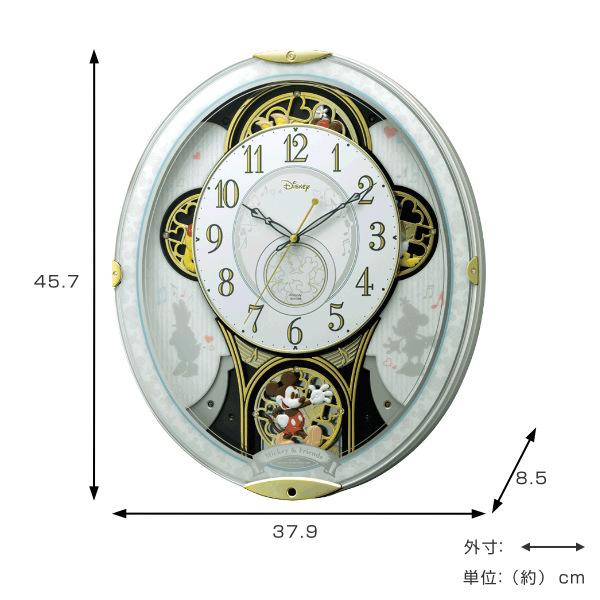 Disney - 【生産終了品】ディズニー掛け時計 からくり時計 ディズニー ミッキー＆フレンズM509 4MN509MC03